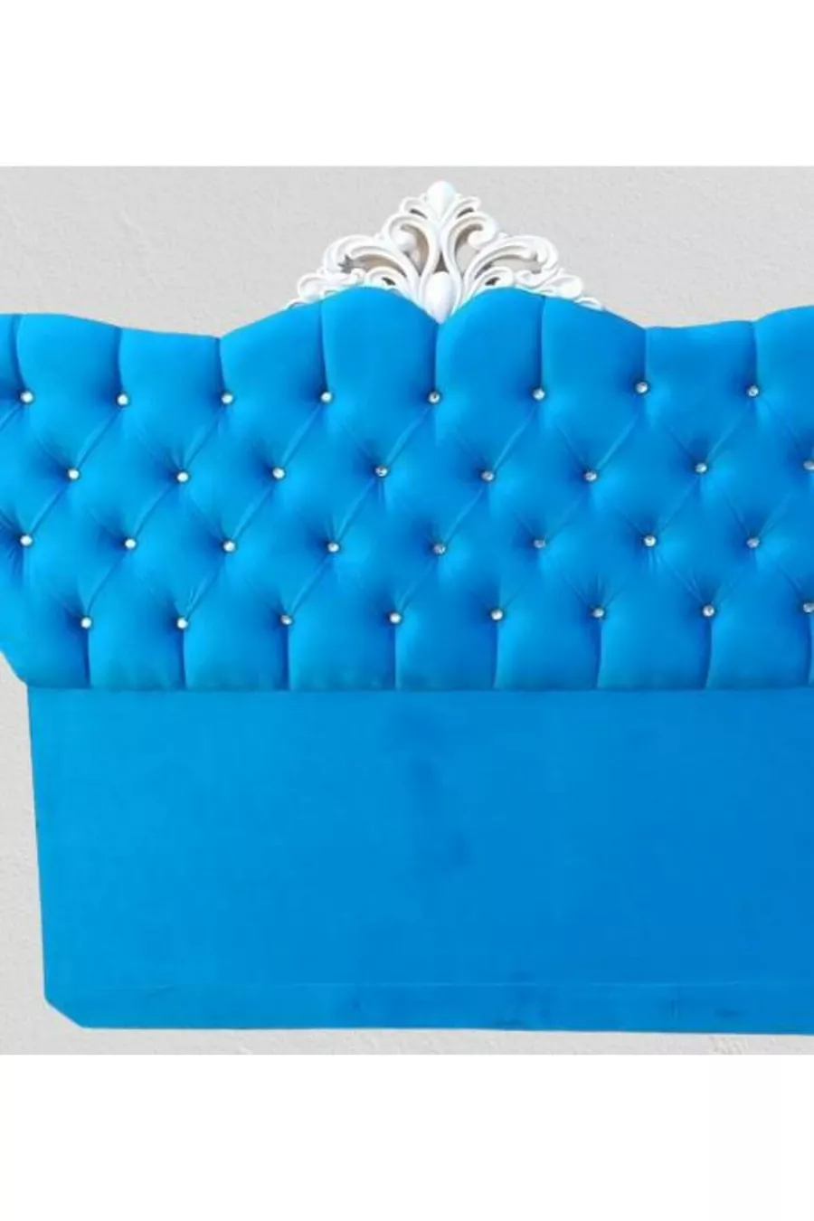 Titel DK Tweepersoons Avangard Turquoise Baby Face Stof Volledige Quilt
