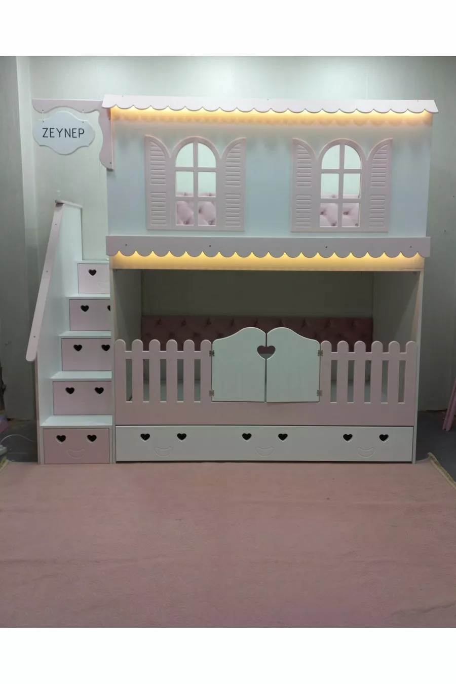 Alaçatı Etagenbett mit Kinderbett