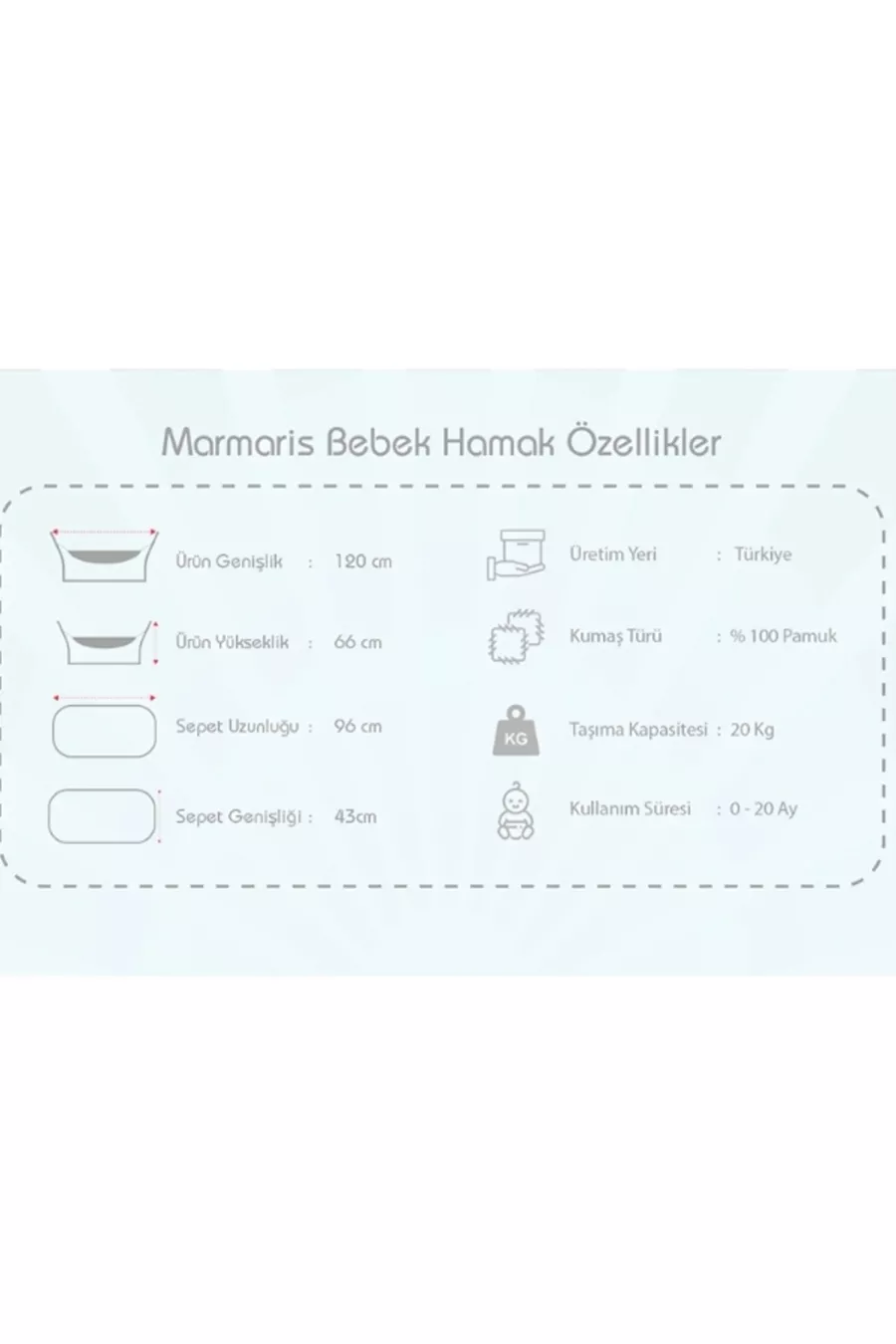 Hamac pour bébé Marmaris - Gris