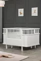 Berceau en MDF, Berceau Trend Grandissant - Blanc 1 Matelas Comfort