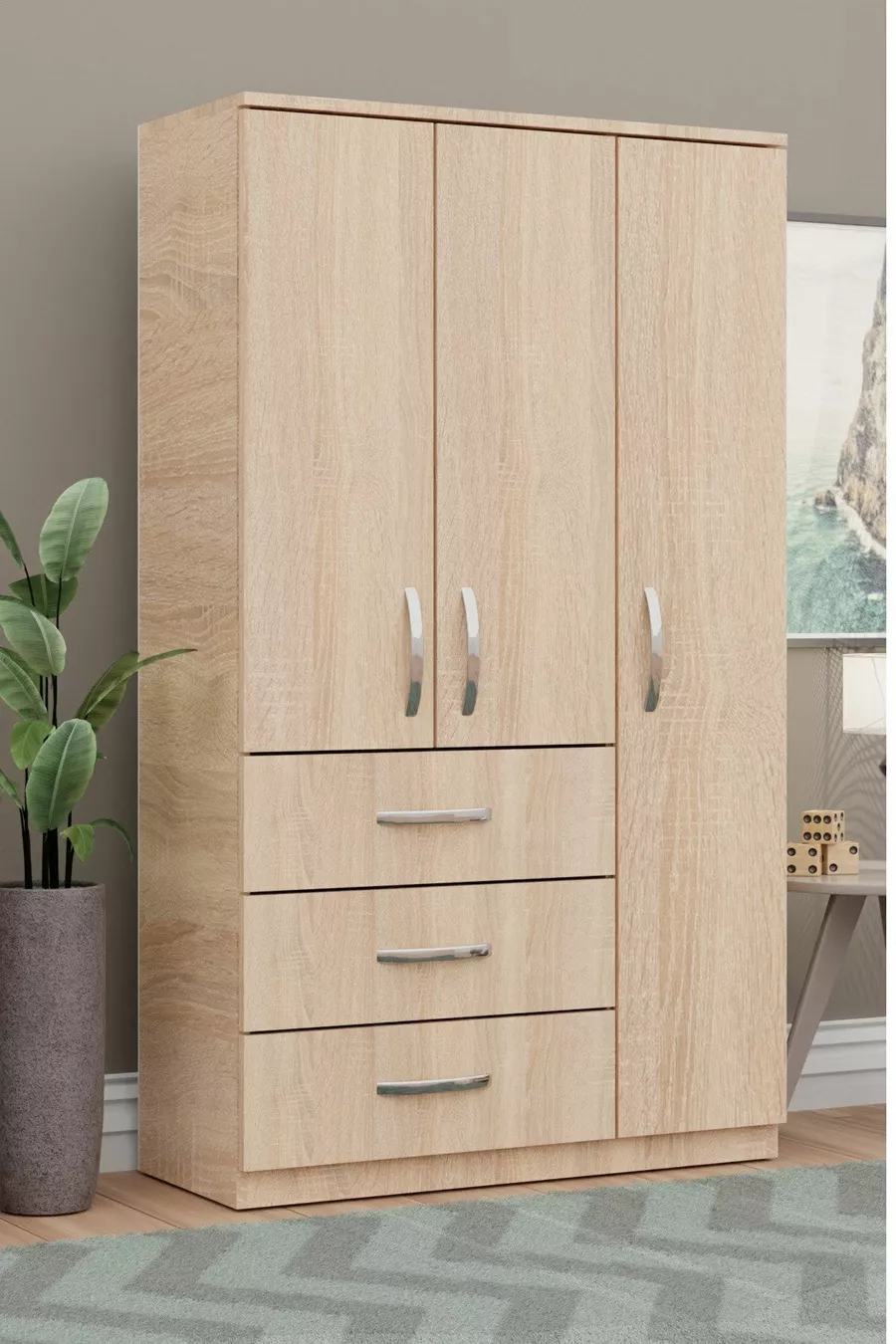 GM -S ECE LUXE 3 PORTE 3 CASSETTI ARMADIO SONOMO