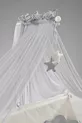 Mondo Side-Swing Wooden Cradle cm (white-motto gray)