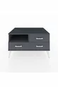 Commode Kronos à une étagère et trois tiroirs Anthracite-Anthracite