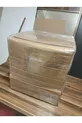 Bedside table with lock and secret compartment, MDF, delivered assembled, no assembly required