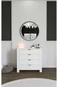 Duru Wit 4-ladenkast Slaapkamer Babykamer Wit X Cm