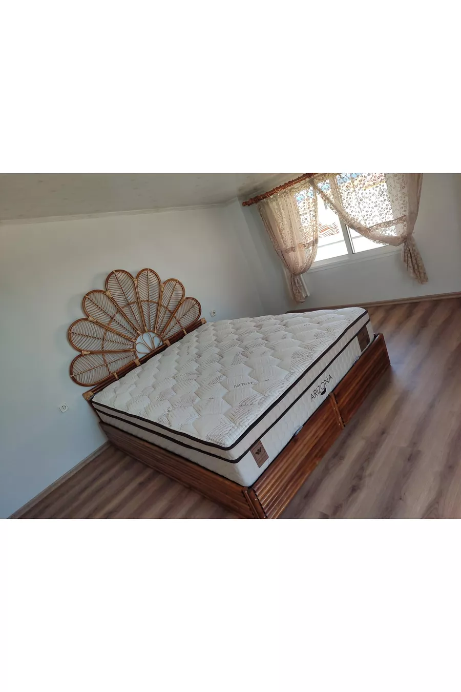 Bambus Doppelbett-Kopfteil