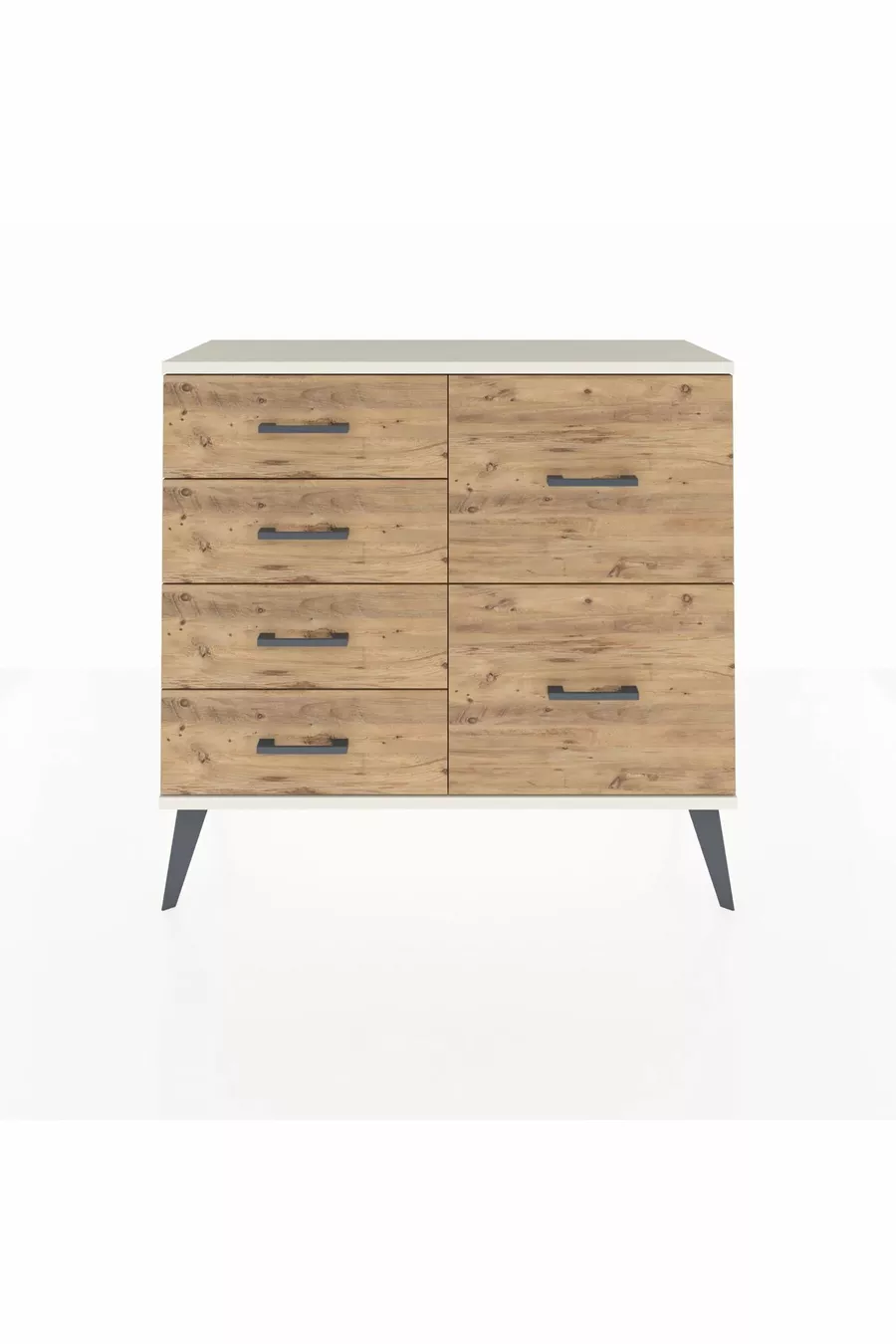 Commode Arges 6 tiroirs Pin-Silex/Pin