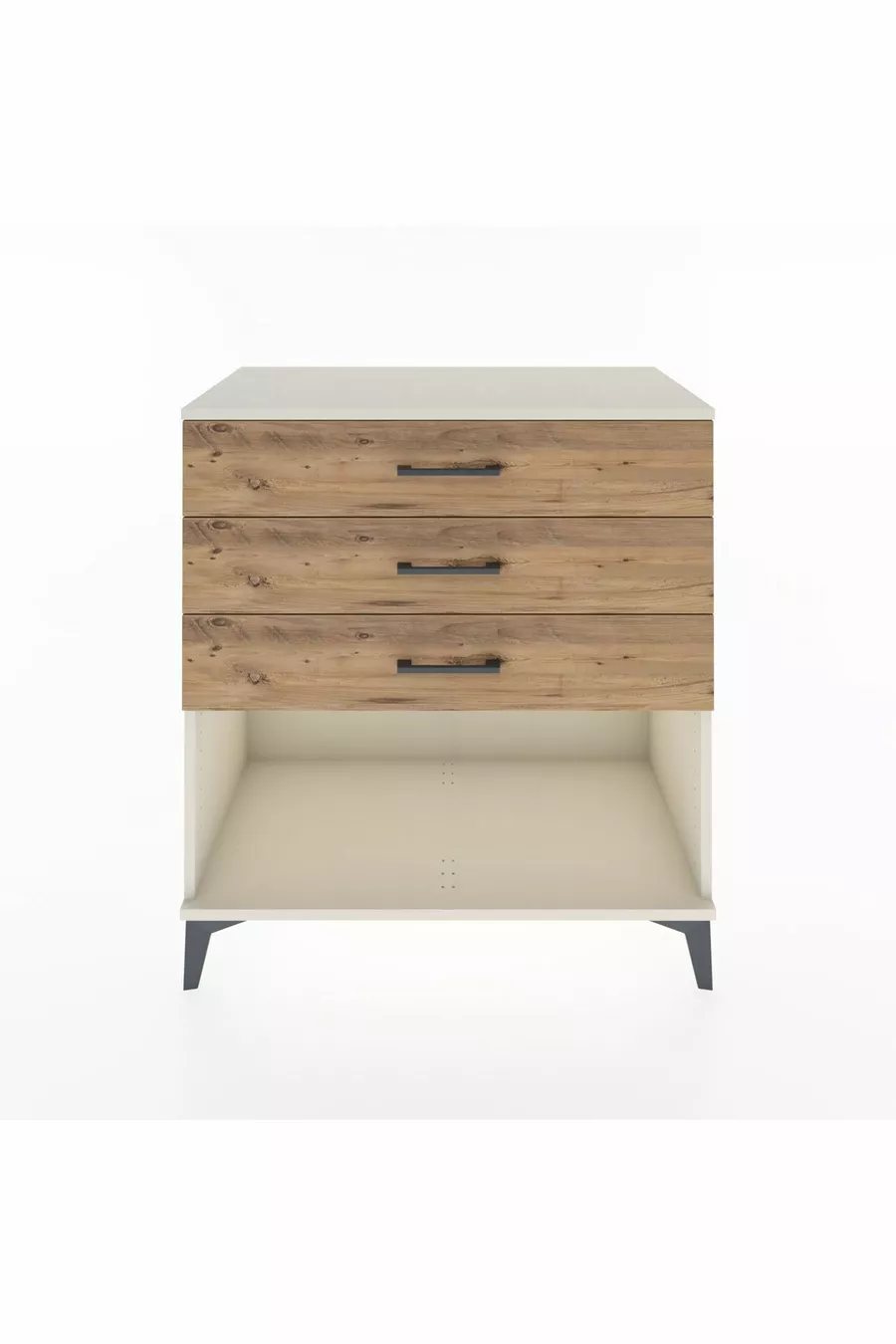 Commode Hyperion 3 tiroirs Pierre de lune-Sapin