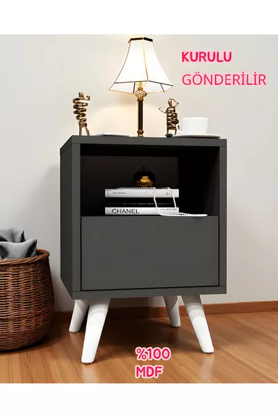 Dani Nightstand, MDF, Nightstand, Easy Assembly, MDF Nightstand