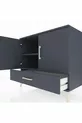 Kronos Comò 2 Ripiani 1 Cassetto 2 Ante Antracite-Antracite