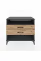 Commode Hyperion à une étagère et 2 tiroirs Anthracite-Pin