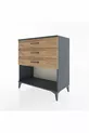 Hyperion Dressoir met 3 Lade Antraciet-Dennen