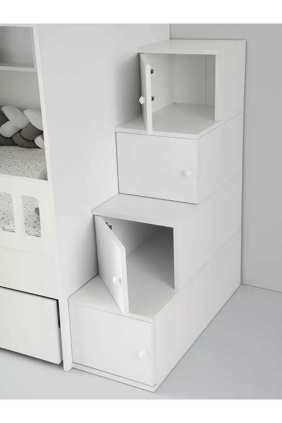 Berlin Loft Bed with Steel Support % MDF