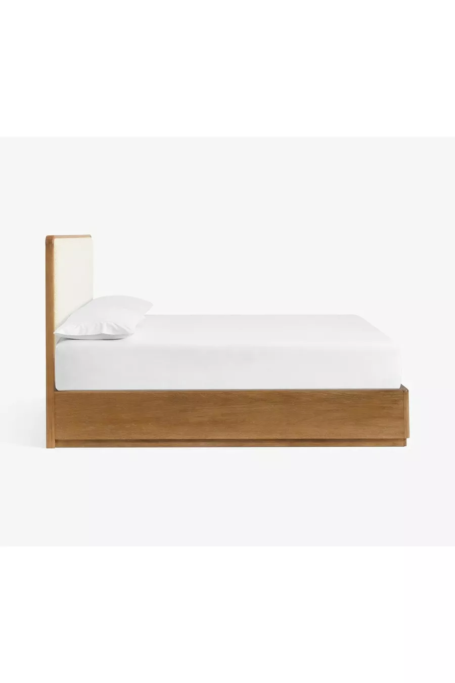 Lit avec cadre en bois massif Koana d'Izmir – Design moderne, taille Queen (cm), structure en bois massif durable