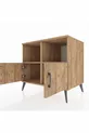 Commode Kronos 2 étagères 2 portes Pin-Pin