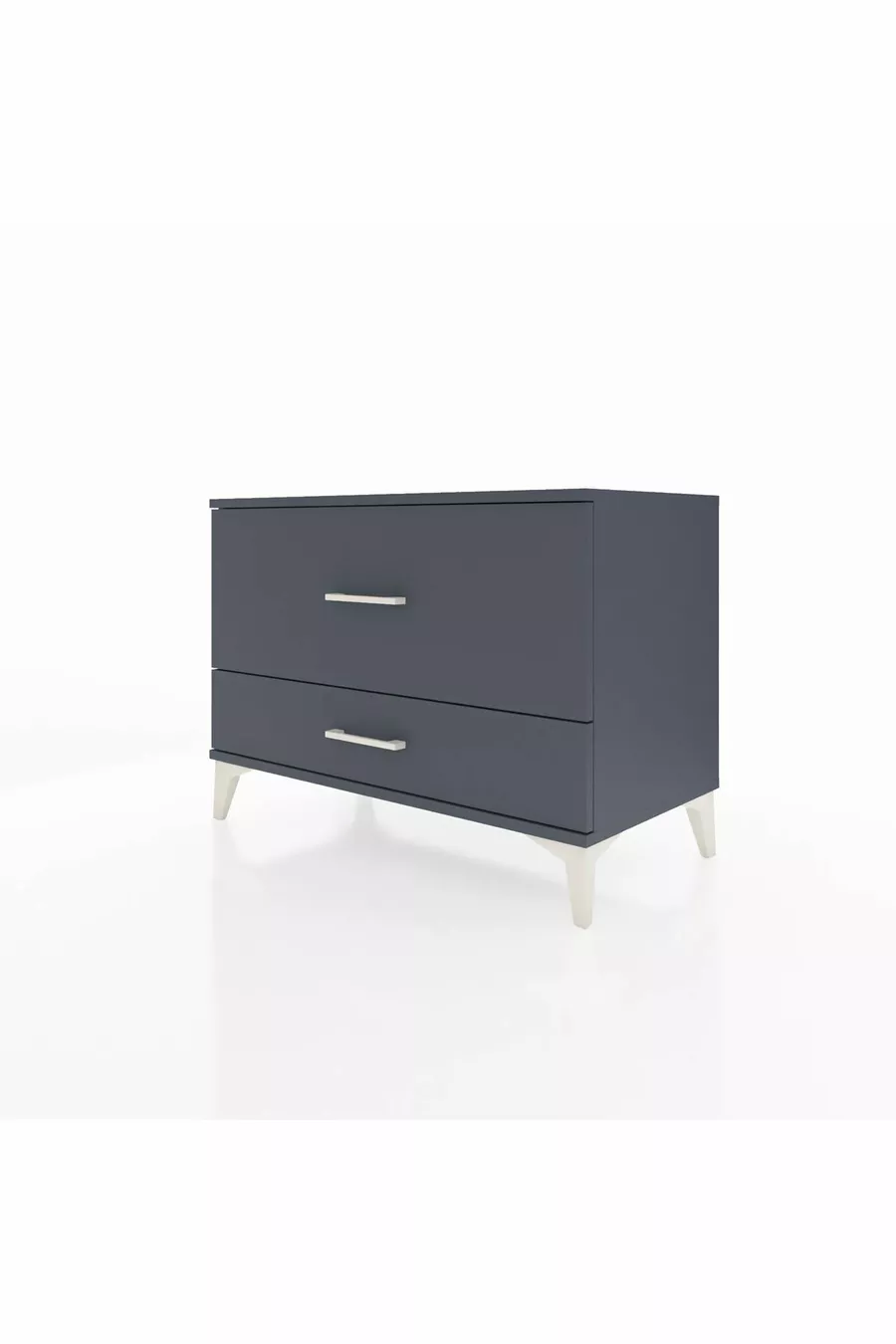 Commode Hyperion 2 tiroirs Anthracite-Anthracite