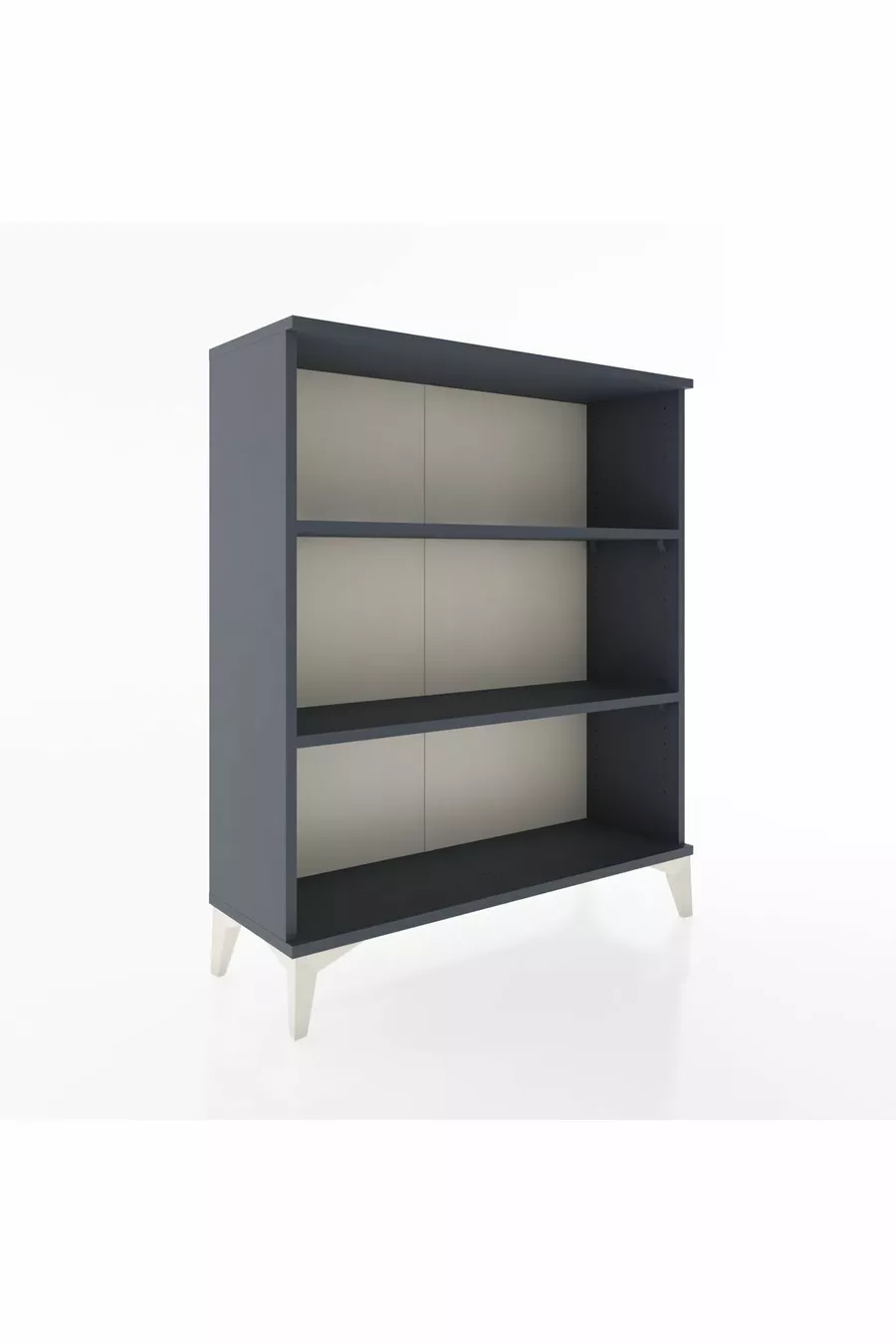 Commode Arges 2 étagères Anthracite-Anthracite