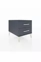Table de chevet Kronos à 2 tiroirs Anthracite-Anthracite