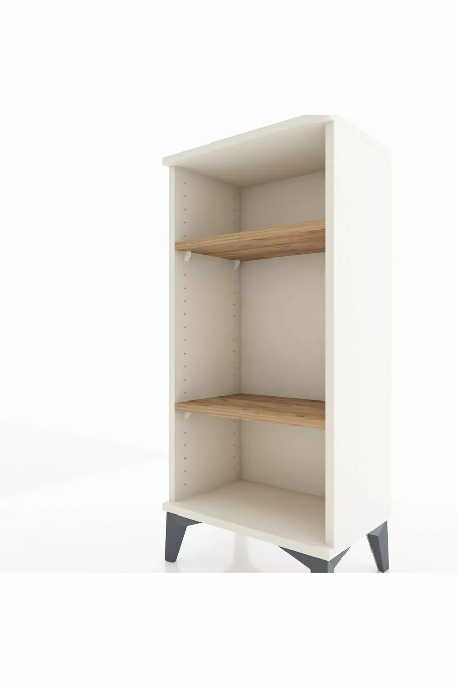 Arges Commode 2-Shelf Moonstone-Pine