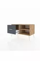 Hyperion Dresser Single Shelf Single Drawer Pine-Pine/Anthracite
