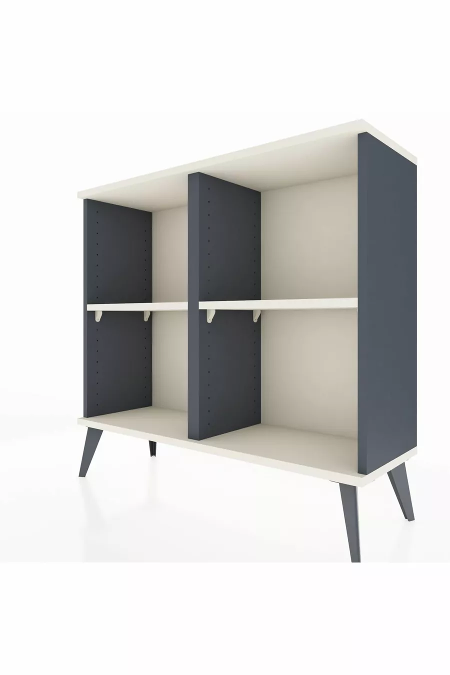 Arges Dresser 2-Shelf Anthracite-Crystal Gray
