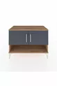 Commode Hyperion 2 étagères 2 portes Pin-Anthracite