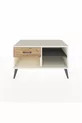 Hyperion Dresser Single Shelf Single Drawer Moonstone-Anthracite/Pine