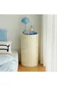 Duru 3-Drawer Nightstand Ecru