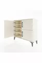 Commode Arges 3 étagères 4 portes Pierre de lune-Pierre de lune