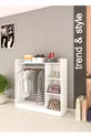 Armoire à vêtements pratique à 3 étagères - Blanche