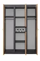 Stapelbed, Doğa Stapelbed Bed, Bureau, 3-Deurs Kast, 2 Comfort Matrassen