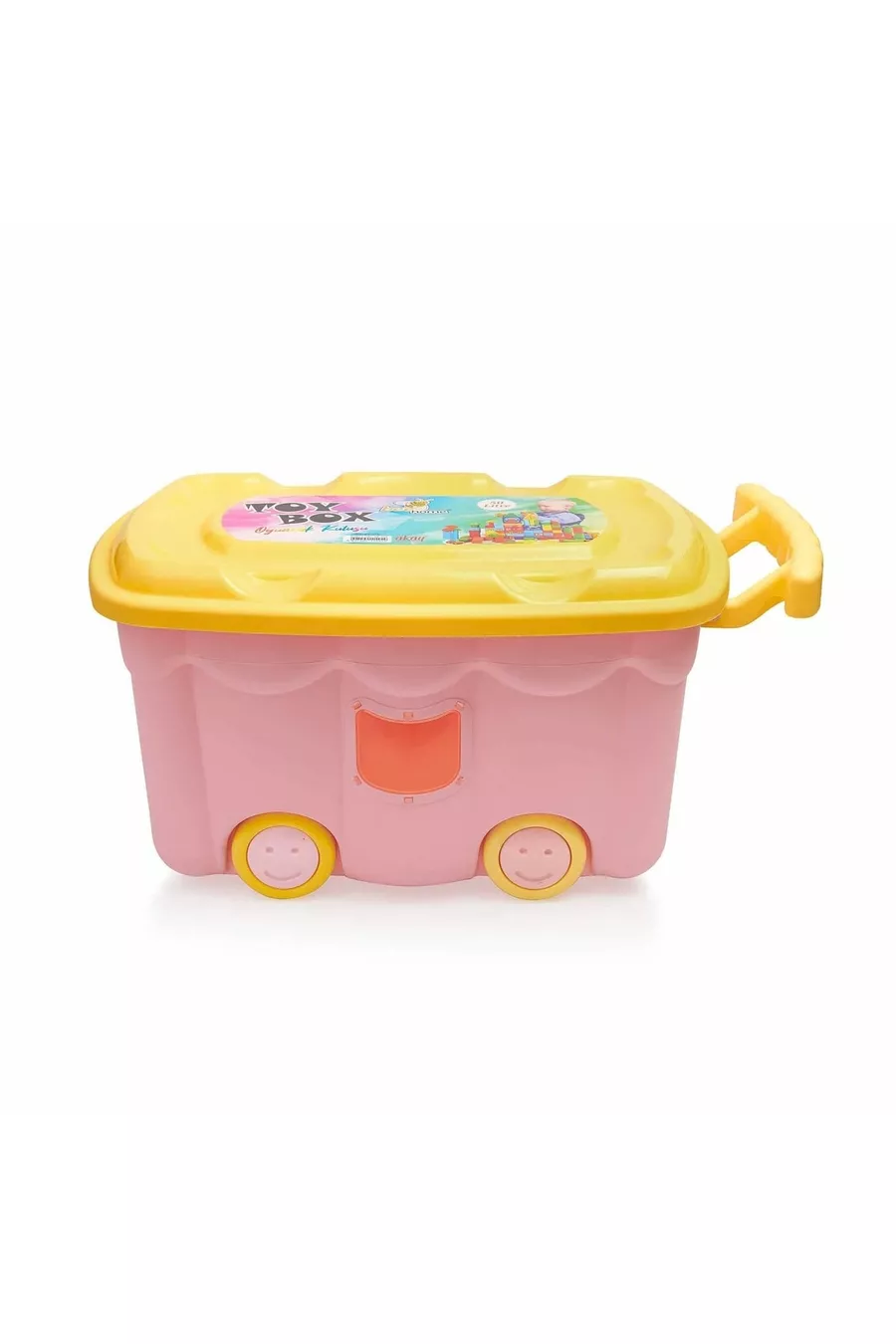 Wheeled Toy Box - Pink - Lt