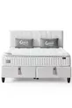 Matelas Zambak Modèle Double avec Paquet de Ressorts et Protection, Entièrement Orthopédique et Antibactérien