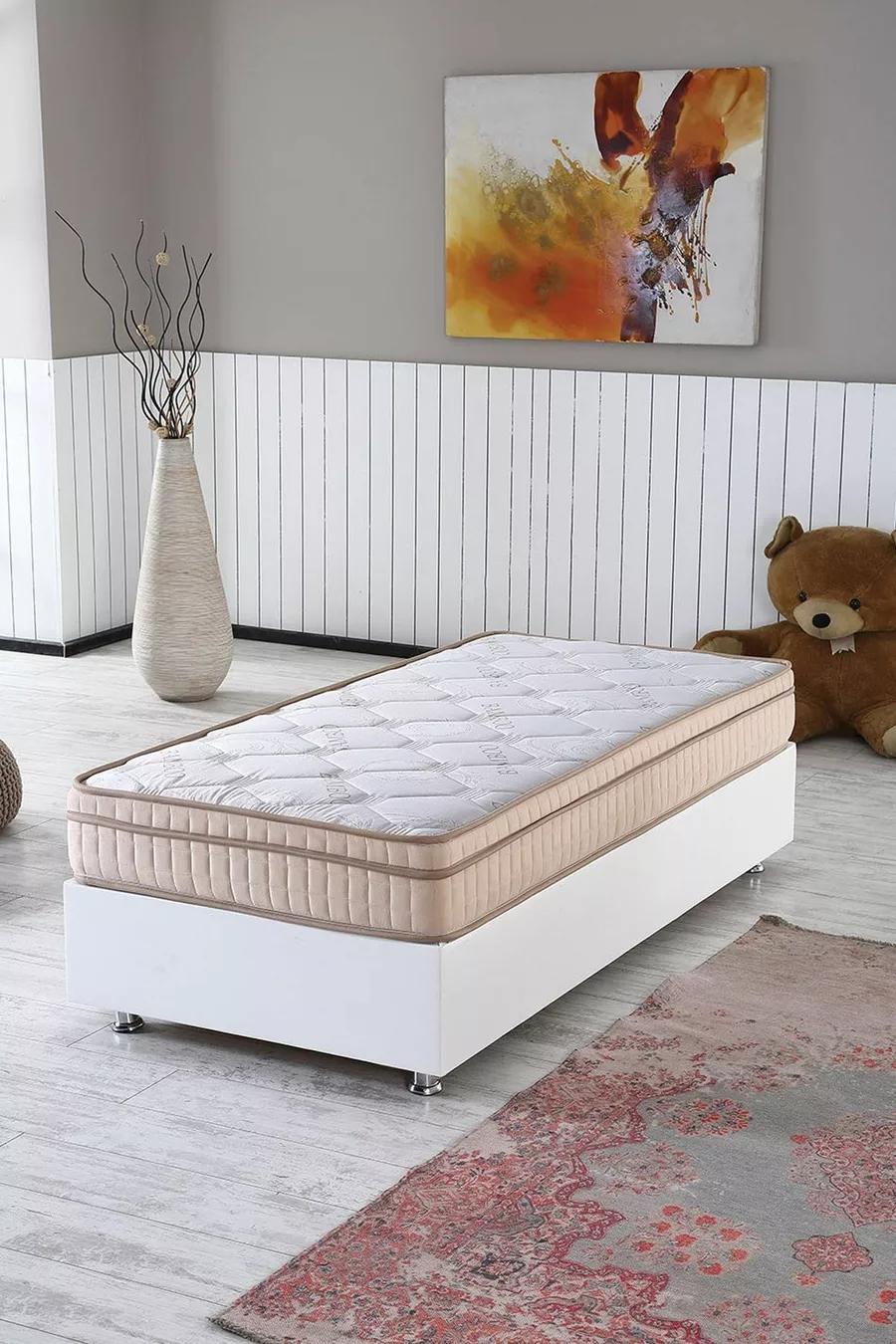 Matelas à ressorts Bella orthopédique avec coussin caché