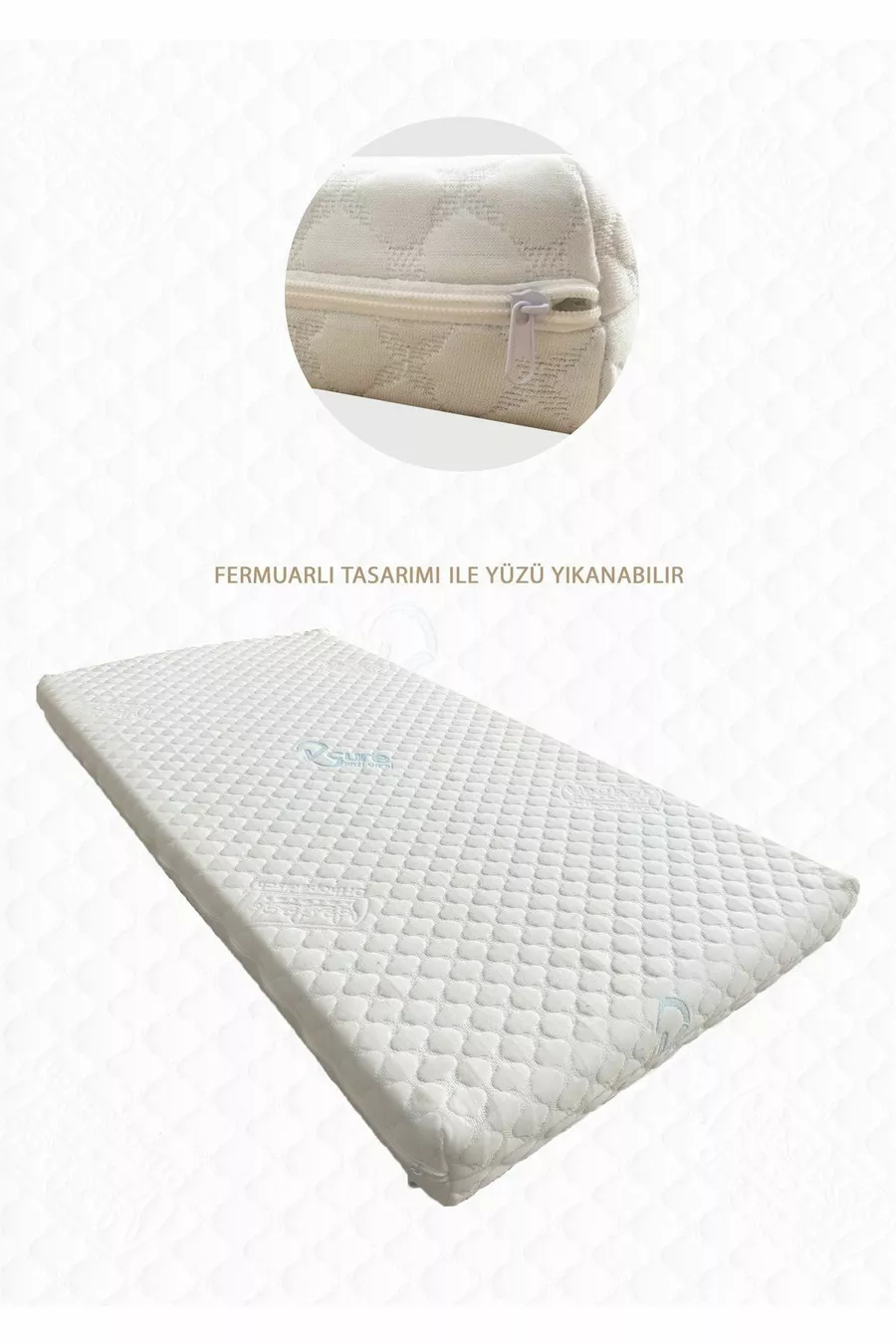 Schaumstoff-Babymatratze, kompatibel mit Bett und Wiege
