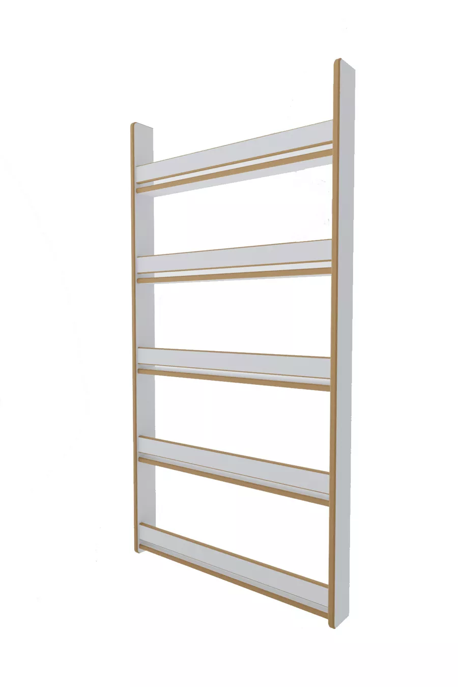 Bibliothèque pour enfants Montessori 5 étagères en MDF * Cm Blanc
