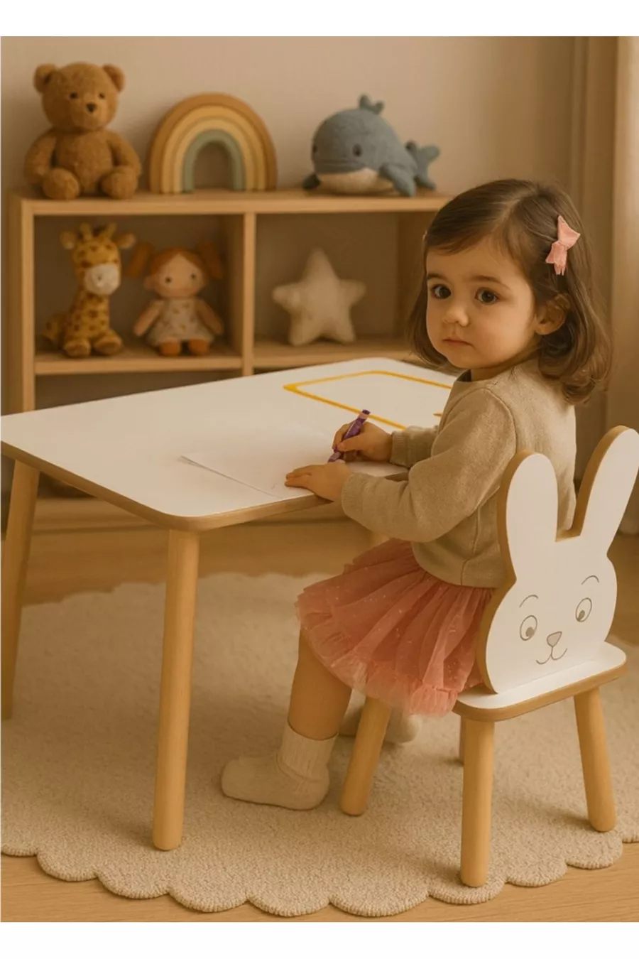 Table d'activité avec 1 chaise