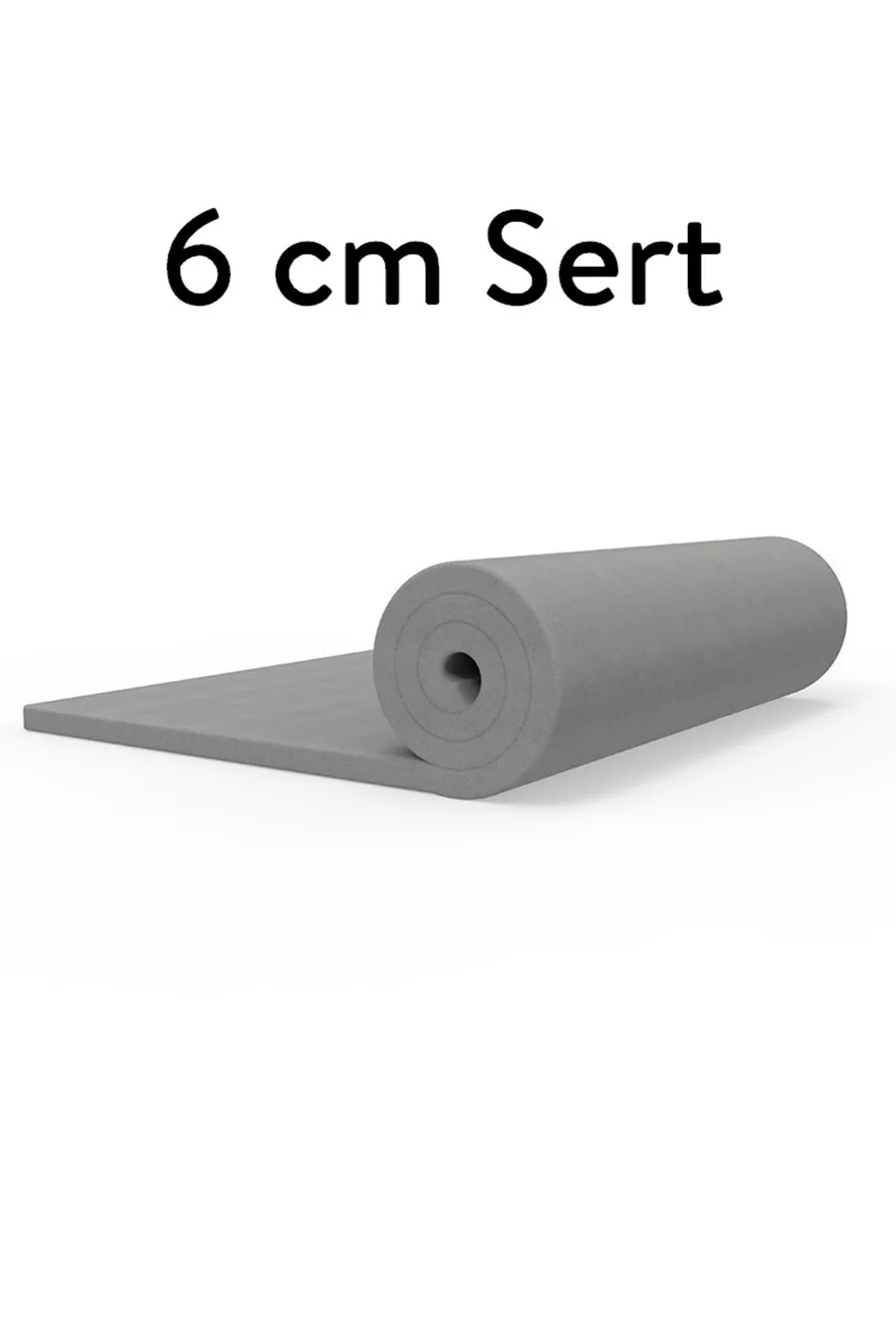 Ecotopper - 6 cm grijze orthopedische stevige schuimmatrasbeschermer
