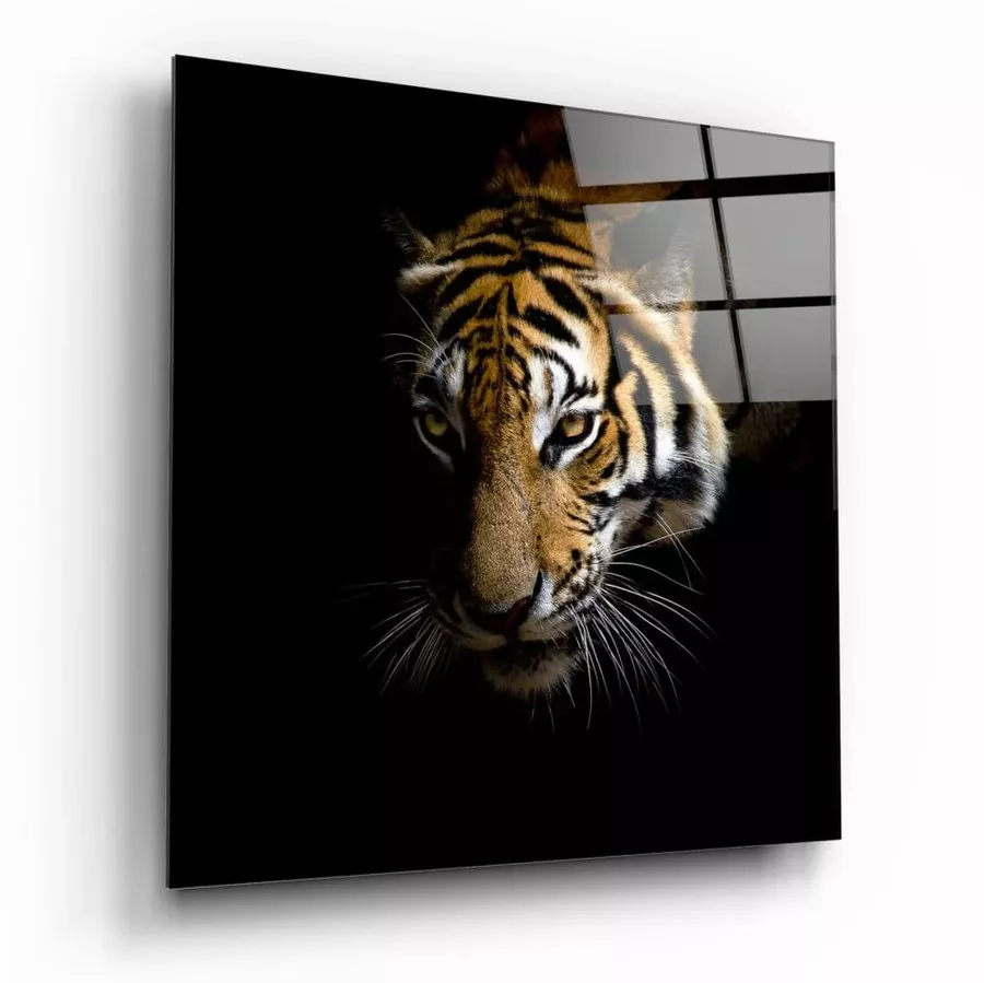 Peinture sur verre de tigre
