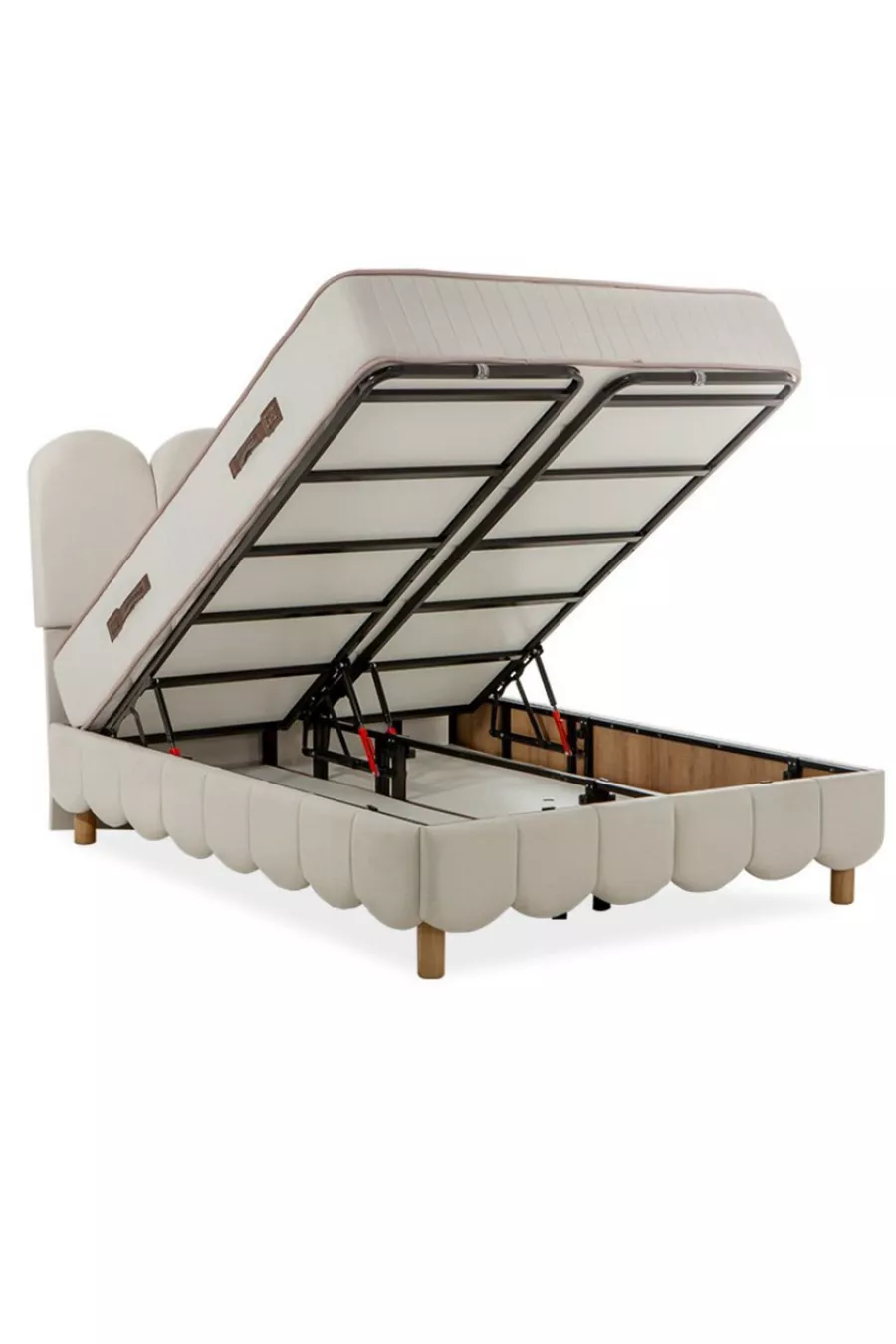 Ensemble de lit Eco Bohème / Cadre + Tête de lit + Matelas