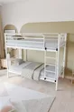 Lits superposés en métal premium Mix Compatible avec matelas Lit superposé blanc amovible