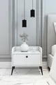 Table de chevet moderne blanche - % MDF