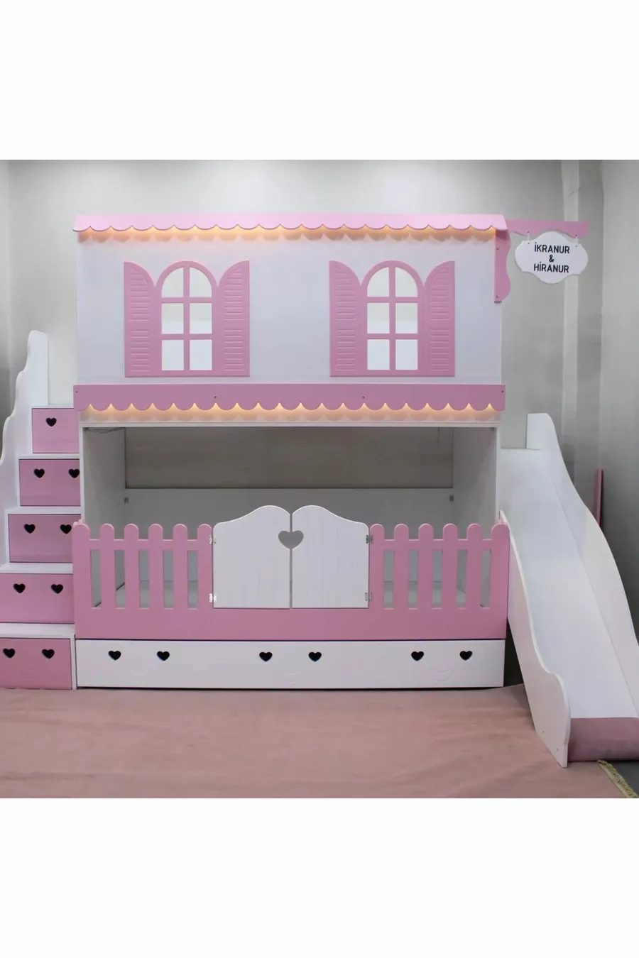 LIT SUPERPOSÉ POUR BÉBÉS AVEC TOBOGGAN ALAÇATI