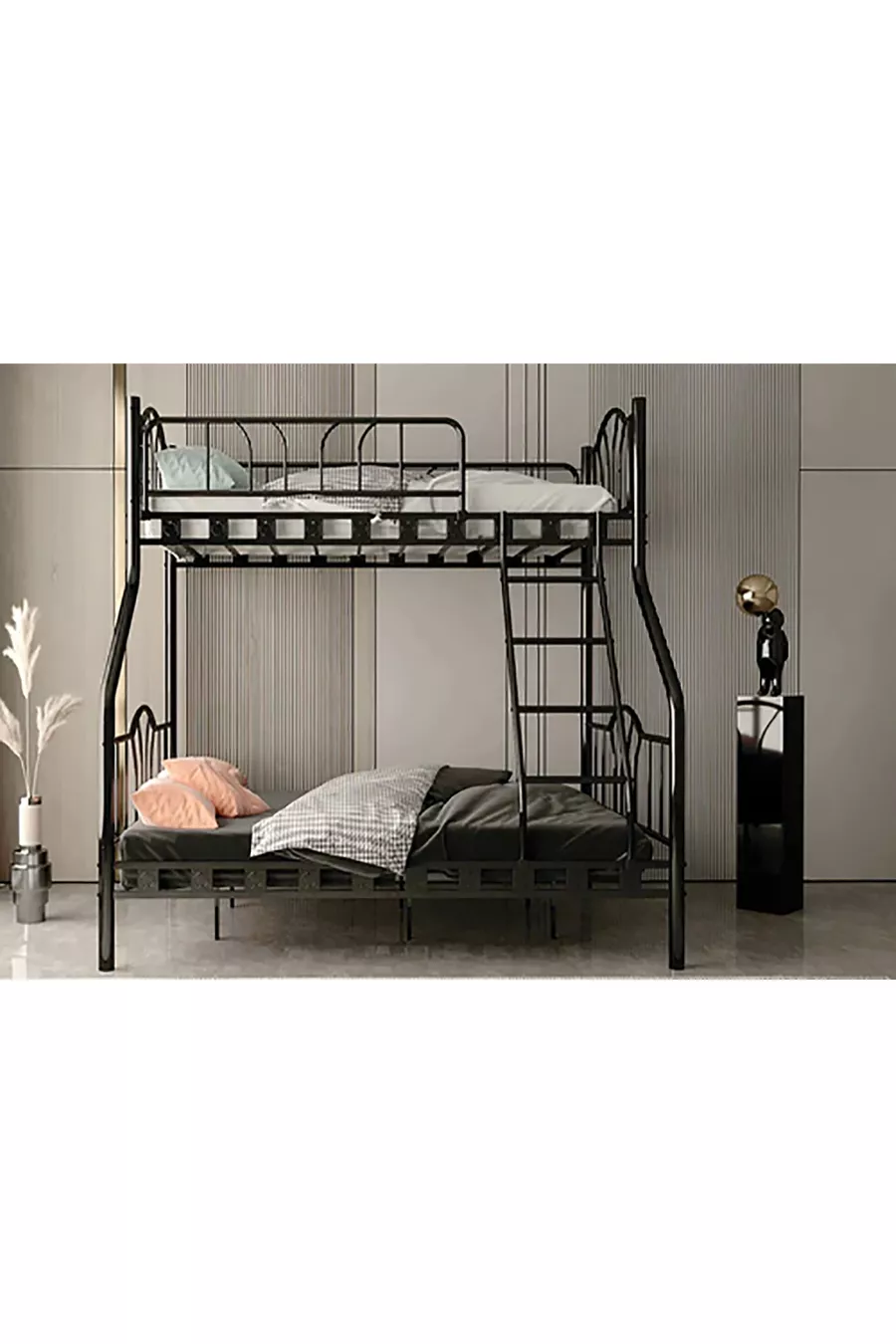 DZGN HOME VOLGA 3 KİŞİLİK EBEVEYN 3'LÜ METAL RANZA -  & 