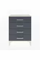 Chevet Arges 4 tiroirs Quartz-Anthracite