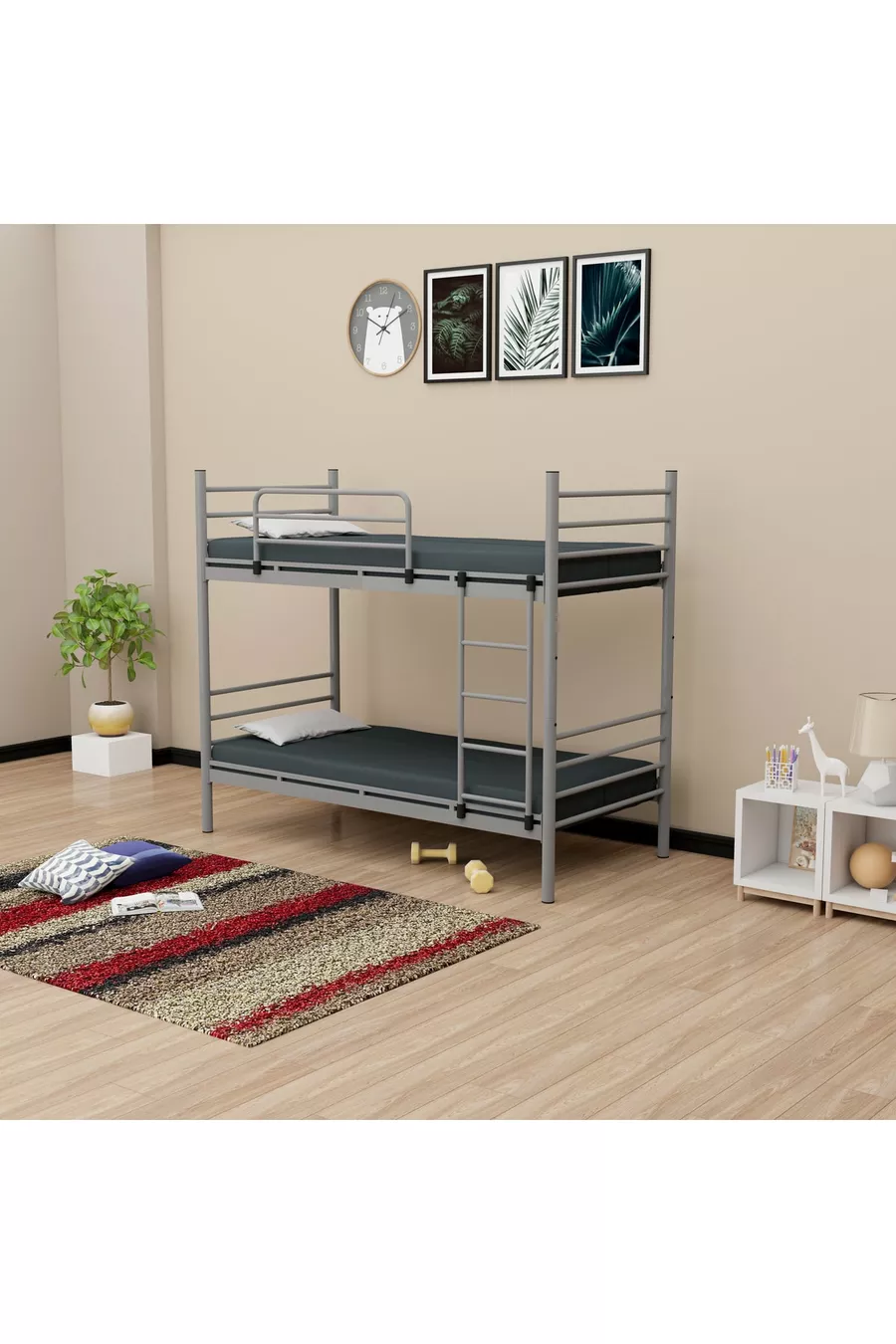 Lit superposé et lit simple Damla Classic () gris