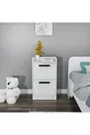 Luses 2 Çekmeceli Modern Tasarım Genç Odası Komodin, Beyaz - Luses