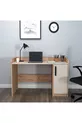 Chambre d'adolescent Luses Ensemble 4 pièces Pin Atlantique Beige Bureau-Armoire-Commode-Lit - Luses