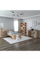 Chambre d'adolescent Luses Ensemble 4 pièces Pin Atlantique Beige Bureau-Armoire-Commode-Lit - Luses