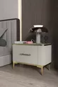 Table de chevet BETY avec tiroirs - Meuble d'appoint - Commode - Organisateur